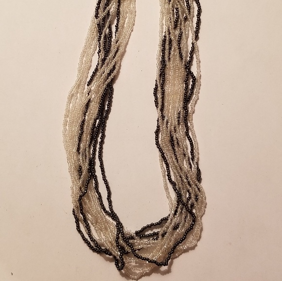 12 strand iridescent bead necklace - Picture 2 of 3